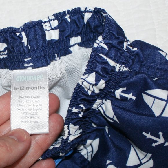 3/$20 Gymboree baby boy swim trunks 6-12 months - Picture 7 of 8